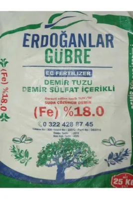 ERDOĞANLAR Demir Sülfat % 18 Fe 25 Kg