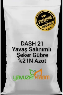 Yavuzer Tarım Çim Bitki Geliştirici Coşturucu Yavaş Salınımlı Akıllı Gübre % 21 Azot AS Şeker Gübre 5 Kg