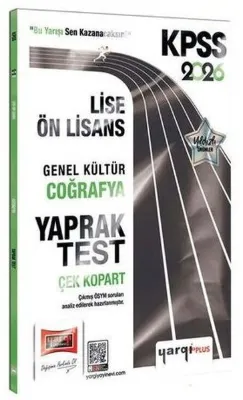 2026 KPSS Lise - Ön Lisans Genel Kültür Coğrafya Çek Kopart Yaprak Test
