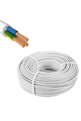 YEŞİM 15 Metre 3x2.5 Beyaz Ttr Cca Tam Kesit Çok Telli Kablo