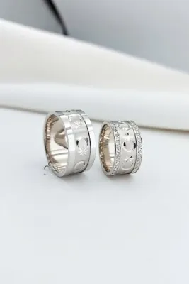 Silver Self Gümüş Ayyıldız Alyans