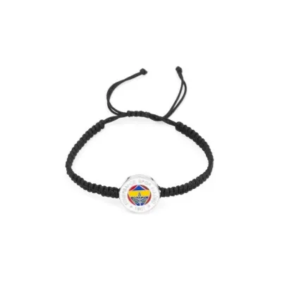 Fenerbahçe Logo Makrome (Siyah) Bileklik