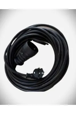 KL HOME 20metre Elektrik Tekli Priz - 3x2,5mm Çantalı Uzatma Şarj Kablosu Kamp Karavana Ara Elektrik Kablo