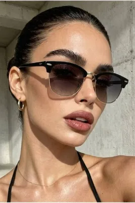 Zzla Güneş Gözlüğü Kadın & Erkek Uv400 Cam Ce Belgeli Siyah Unisex Model