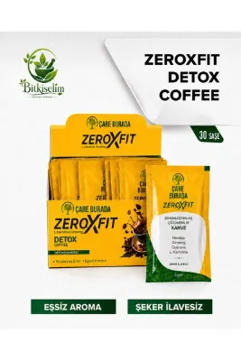 Çare Burada ZeroXFit Detoks Kahvesi 30 Adet - L-Karnitin ve Ginseng İçeren Tek Kullanımlık Kahve