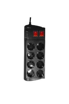 Techmaster 3 Usb Akım ve Çocuk Korumalı 8li Priz 2mt