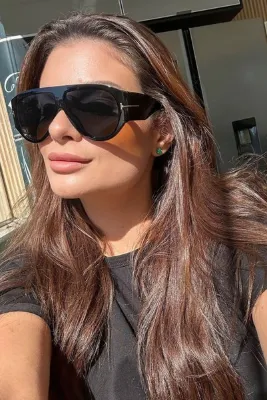 MACERATİ Bapy Forld Vintage Siyah Unisex Güneş Gözlüğü