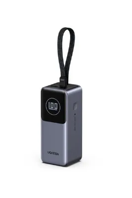 Ugreen Nexode 20.000 mAh 130 W Akıllı Ekranlı Dahili Kablolu Hızlı Şarj Powerbank, 55365B