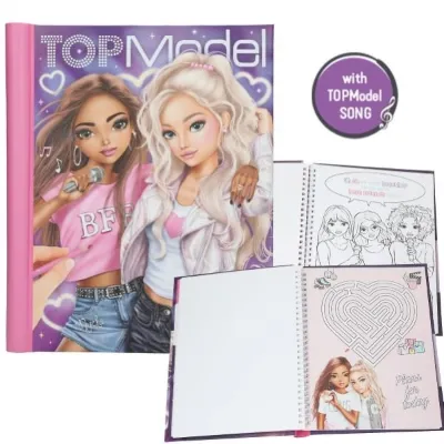 Top Model MY BFF LED ve Sesli Boyama Defteri Stickerlı Işıklı Kapak En İyi Arkadaşlar