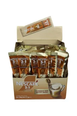 Nescafe 3'ü 1 Arada Gold - Yumuşak İçim Zengin Aroma 1 Kutu (40 Adet) 17,5 g