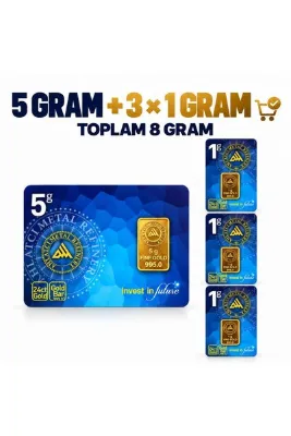 Ahlatcı 24 Ayar - 8 gram Külçe Altın