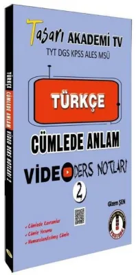 TYT DGS KPSS ALESS MSÜ Türkçe Cümlede Anlam Video Ders Notları