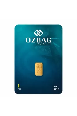 Özbağ AgaKulche 24 Ayar 1 Gram 995 Külçe Altın