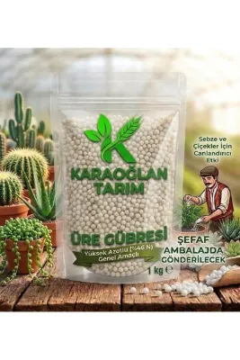 karaoğlan tarım Salon Bitkileri İçin Canlandırıcı Üre Gübresi Tüm Ev Çiçeklerine Uygundur 1 Kg