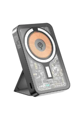Fogy 15w Manyetik Güç Bankası 5000mah, 22.5w Pd Hızlı Cep Standlı Telefonu Şarj Cihazı, Mag-safe