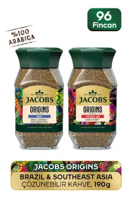 Jacobs Origins Brazil & Southeast Asia Çözüneblir Kahve 2 X 95g