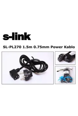 S-LINK Sl-pl270 1.5 Mt L Tip 0.75mm Pc Power Kablosu