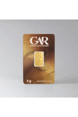 Garanti Altın Rafineri Garanti Gold 5 gr Gram Külçe Altın 24 Ayar