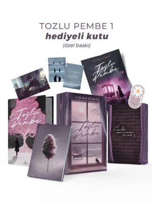 Tozlu Pembe 1 - Yan Boyamalı Hediyeli Kutu