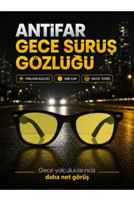 Optic Master Antifar Gece Sürüş Gözlüğü / Gece Görüş Gözlüğü Model 8812