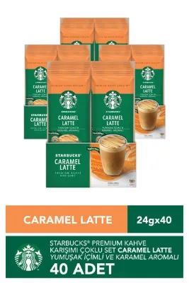 Starbucks Caramel Latte Premium Kahve Karışımı 23 gr X 40 Adet