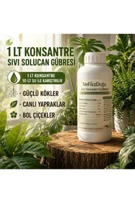 NeFizzDoğa Konsantre Sıvı Solucan Gübresi 1 Litre Bitki Besini- %100 Doğal