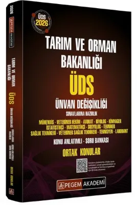 2026 ÜDS Tarım ve Orman Bakanlığı Ünvan Değişikliği Sınavlarına Hazırlık Konu Anlatımlı Soru Bankası