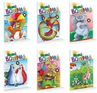 Neşeli Boyama Serisi 6 Kitap Takım
