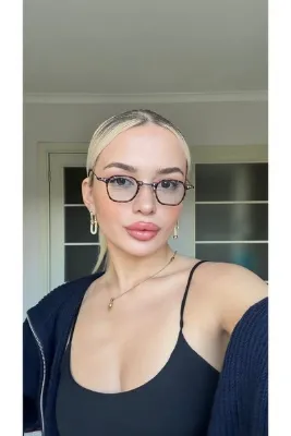 TomyHelf Unisex Güneş Gözlüğü Dikdörtgen Leopar Çerçeceli