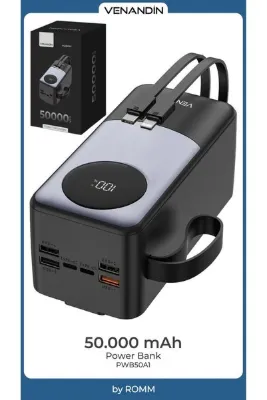 Venandin 50.000mah POWERBANK DİJİTAL GÖSTERGELİ