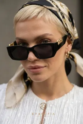 Eyesofia Vintage Siyah Unisex Güneş Gözlüğü