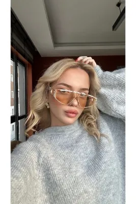 TomyHelf Yeni Sezon Şık Tasarım Mermer Desenli Çerçeve Nude Cam Vintage Unisex Güneş Gözlüğü