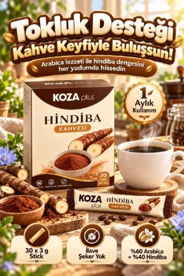 Koza Yeni Nesil Hızlı Etkili Yumuşak İçimli Lezzetli Fit Detox Tokluk Desteği Şekersiz Katkısız Bitkisel Pratik İçim Tok Tutan Sertifikalı Diyet Form Hindiba Kahvesi 30x3gr 1 Aylık 30 Kullanım
