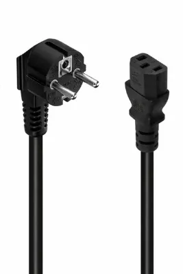 technozi PC & Monitör Güç Kablosu 1.5m IEC C13 3 Pin Power Kablo