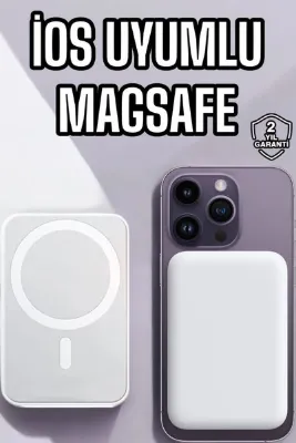 İOS Uyumlu Magsafe Kablosuz Şarj Hızlı Şarj Desteği