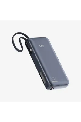 Linktech P131 Premium 130W Dijital Ekranlı Dahili Type-C Kablolu 20000 mAh Powerbank