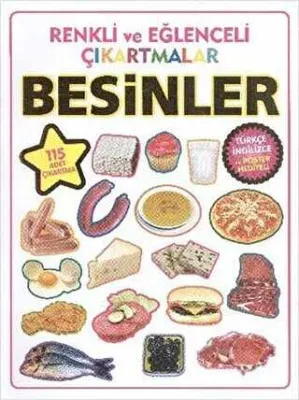 Renkli ve Eğlenceli Çıkartmalar - Besinler Food