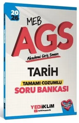 2026 MEB AGS Tarih Tamamı Çözümlü Soru Bankası