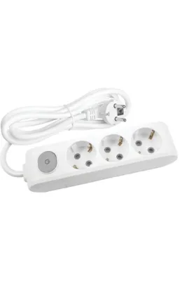 VİKO 10 METRE Anahtarlı 3 Lü Uzatma Kablosu / Grup Priz / 3*1.5 Kablo Kullanılır