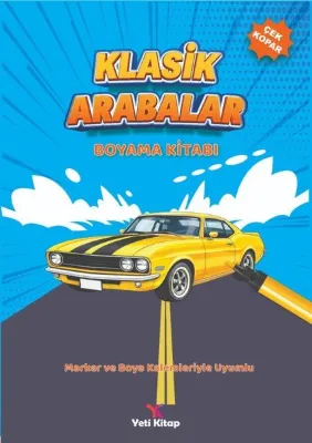 Klasik Arabalar - Boyama Kitabı