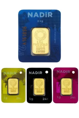 Tuğrul Kuyumculuk 5,5 Gram (2,5+1+1+1) Külçe Gram Altın 24 Ayar