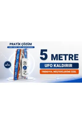 3lu priz uzatma kablosu 5 metre