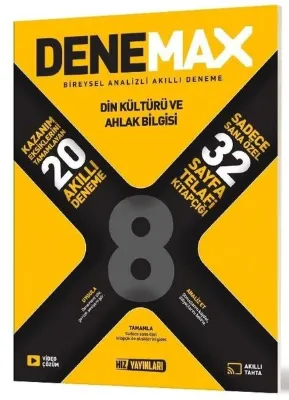 Denemax 8. Sınıf Din 20'Lı Akıllı Deneme