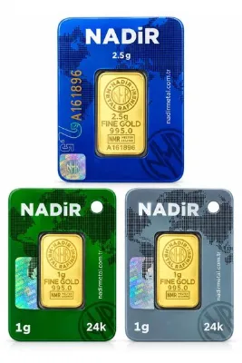 Tuğrul Kuyumculuk Nadir Gold 4,5 Gram (2,5+2) Külçe Gram Altın 24 Ayar