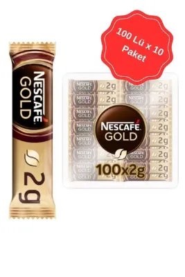 Nescafe Gold Granül Kahve 2Gr (100Lü x 10 Paket)