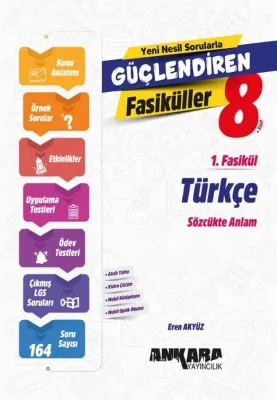 8. Sınıf Türkçe Güçlendiren 1. Fasikül