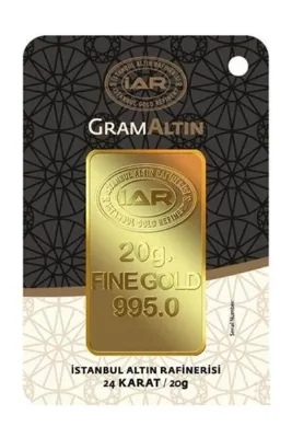 Harem Altın 20 gr IAR Külçe Gram Altın HRM2813