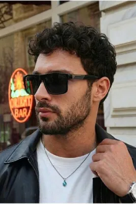 Eyesofia Angeles Polarize Yüksek Kalite Kemik Siyah Unisex Güneş Gözlüğü