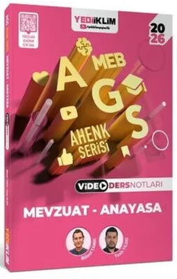 2026 MEB AGS Ahenk Serisi Mevzuat - Anayasa Video Ders Notları