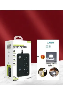 Fulltech Ftr-02 2,1a 3usb Siyah Anahtarlı Akım Korumalı 3 Lü Grup Priz 2 Mt Elektronik Ürünler Için Uygundur